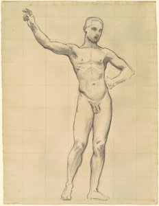 Studie av Apollo for "Apollo og musene" av John Singer Sargent