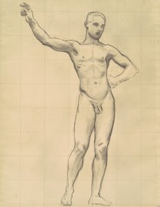 Studie av Apollo for Apollo og musene, ca. 1921. av John Singer Sargent