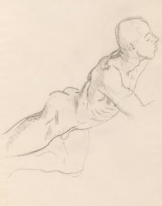 Studie av Eros for Eros og psyke, relieffdekorasjon, Rotunda, Museum of Fine Arts, Boston av John Singer Sargent