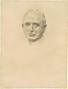 Studie av feltmarskalk John French for generaloffiserer fra første verdenskrig, 1920-1922. av John Singer Sargent