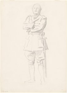 Studie av general Louis Botha for "Generaloffiserer fra første verdenskrig" av John Singer Sargent