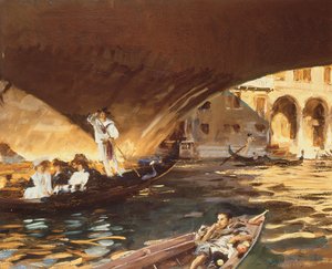 Rialto, Venezia av John Singer Sargent