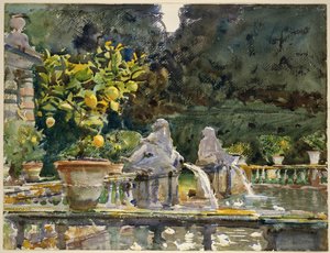 Villa di Marlia, Lucca: En fontene av John Singer Sargent