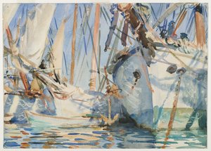 Hvite skip, ca. 1908 av John Singer Sargent