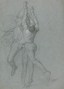 Studie av sjømenn som heiser et flagg for seier til Lord Duncan av John Singleton Copley