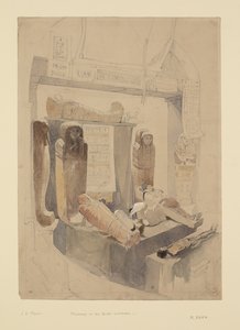 Mumier i Bristol Institution, ca. 1834 (akvarell og blyant på papir)