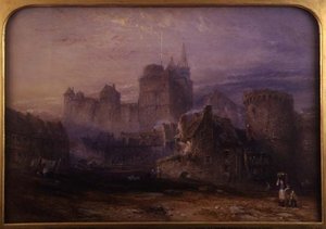 Chateau de la Tremoille, Vitre (akvarell på papir)