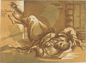 Mann i lenker av John Skippe after Jacopo Tintoretto