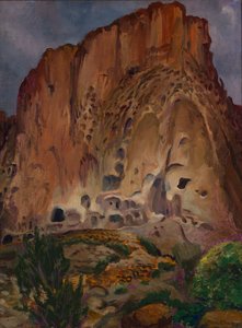 Cliff Dwellings, Pajarito av John French Sloan