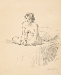 Sittende naken av John French Sloan