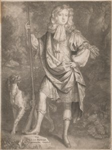 Lord Burleigh [som ungdom, stående, en pistol i hånden og en spaniel ved siden] av John Smith