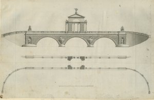 Chillington Park - Proposed Bridge: sepia-tegning, nd [1789] (trykk)