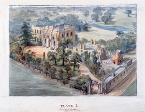 Pitzhanger Manor, Ealing (penn og blekk med wc på papir)