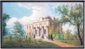 Pitzhanger Manor, Ealing, 7. november 1800 (penn og blekk med wc på papir)