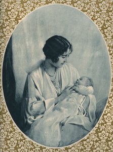 Portrett av Elizabeth II og dronningmor av John St. Helier (after) Lander