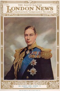 Portrett av kong George VI (1895-1952) fra 