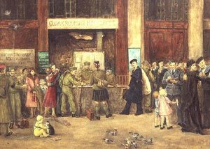 Styrkenes garderobe på Waterloo Station av John Stewart Clark