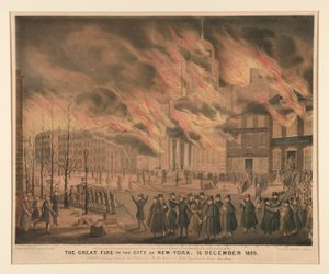 Den store brannen i byen New York, 16. desember 1835
