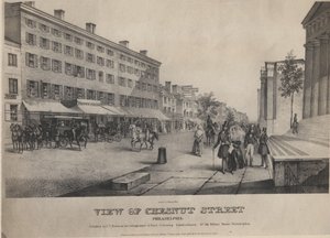 Utsikt over Chestnut Street, Philadelphia