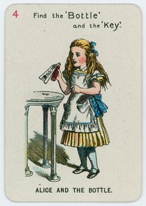 Alice og flasken av John Tenniel
