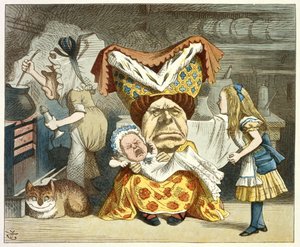 Alice og hertuginnen av John Tenniel