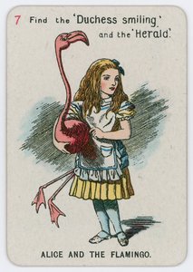 Alice og flamingoen av John Tenniel