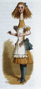Alice i "Alice in Wonderland"" av Lewis Carroll, ill. Tenniel av John Tenniel