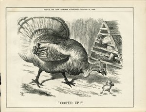 Illustrasjon av John Tenniel (1820-1914) i Punch av John Tenniel