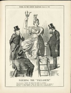 Illustrasjon av John Tenniel (1820-1914) i Punch av John Tenniel