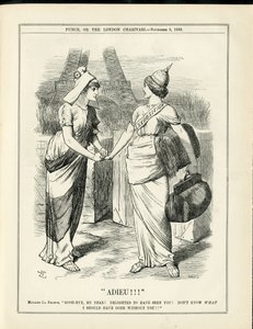 Illustrasjon av John Tenniel (1820-1914) i Punch av John Tenniel