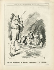 Illustrasjon av John Tenniel (1820-1914) i Punch av John Tenniel