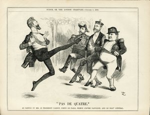 Illustrasjon av John Tenniel (1820-1914) i Punch av John Tenniel