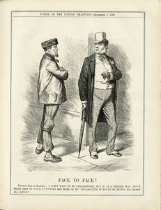 Illustrasjon av John Tenniel (1820-1914) i Punch av John Tenniel