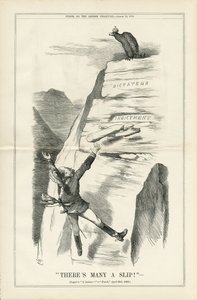 Illustrasjon av John Tenniel (1820-1914) i Punch av John Tenniel