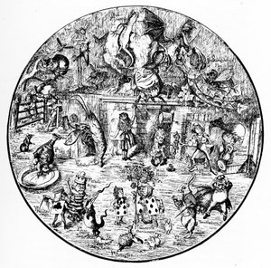John Tenniels illustrasjoner fra Alice in Wonderland av John Tenniel