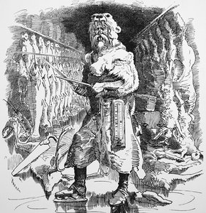 Punchs syn på den fremtidige betydningen av kjøling av John Tenniel