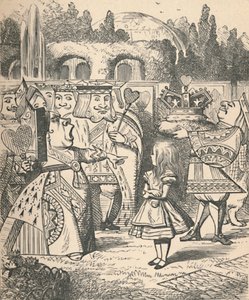 Av med hodet! Alice og den røde dronning, 1889 av John Tenniel