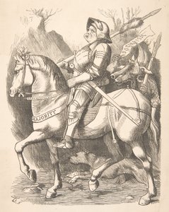 The Knight and His Companion Punch, 5. mars 1887, 1887. av John Tenniel