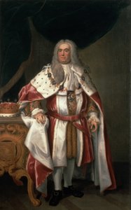 Portrett av Sir Robert Walpole (1676-1745) jarl av Orford, 1743