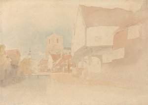 Utsikt over Waltham Abbey, Herts, Essex