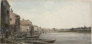 Utsikt over Wensum ved King Street, tatt fra Foundary Bridge