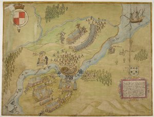 Bomull Augustus I ii 38, Fargetegning av slaget ved Ballyshannon