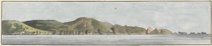 The Start Point, North East by North (en av fem tegninger på ett feste) av John Thomas Serres