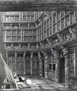 A Magnificent Mansion nylig stående i Hart Street, Crutched Friars, publisert i Smiths 