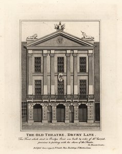 Foran Old Theatre, Drury Lane av John Thomas Smith