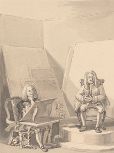 Hogarth lager et portrett av H. Fielding, for en bokhandler, fra funksjonene til Garrick som lånte en av forfatterens parykker for det spesielle formålet. Det finnes ikke noe ekte portrett av ham av John Thomas Smith