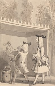 Hogarth-maleri i Vauxhall Gardens i nærvær av Jonathan Tyers av John Thomas Smith