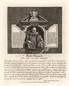 John Speeds monument i koret til St Giles, Cripplegate av John Thomas Smith