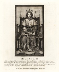 Kong Richard II av England, fra et originalt bilde hang i Choir of St Peter