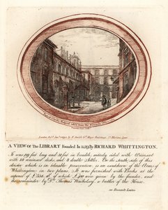 Bibliotek grunnlagt i 1429 av Richard Whittington, ved Christs Hospital, London av John Thomas Smith
